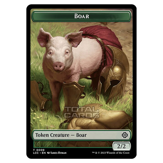 Magic The Gathering - The Lost Caverns of Ixalan - Commander Tokens - Boar - 0009