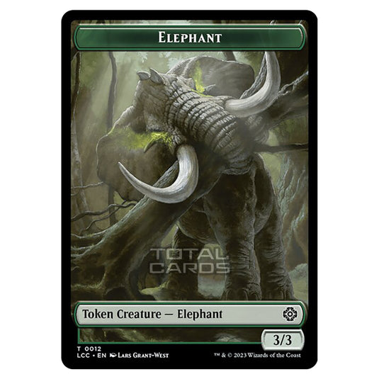 Magic The Gathering - The Lost Caverns of Ixalan - Commander Tokens - Elephant - 0012