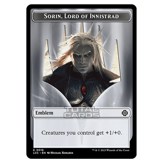 Magic The Gathering - The Lost Caverns of Ixalan - Commander Tokens - Sorin, Lord of Innistrad Emblem - 0016