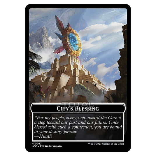 Magic The Gathering - The Lost Caverns of Ixalan - Commander Tokens - City's Blessing - 0017