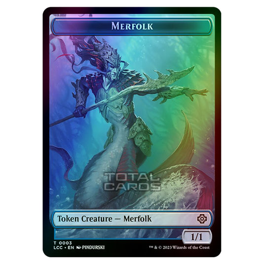 Magic The Gathering - The Lost Caverns of Ixalan - Commander Tokens - Merfolk - 0003 (Foil)