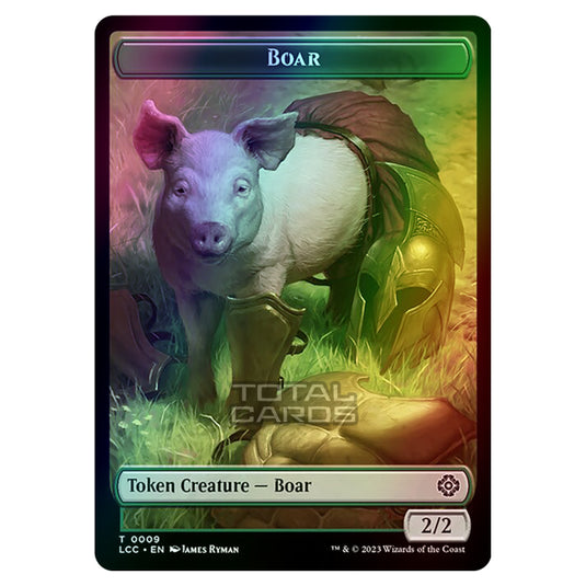 Magic The Gathering - The Lost Caverns of Ixalan - Commander Tokens - Boar - 0009 (Foil)