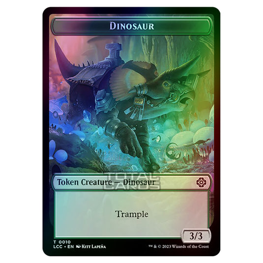 Magic The Gathering - The Lost Caverns of Ixalan - Commander Tokens - Dinosaur - 0010 (Foil)