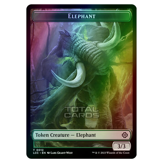 Magic The Gathering - The Lost Caverns of Ixalan - Commander Tokens - Elephant - 0012 (Foil)