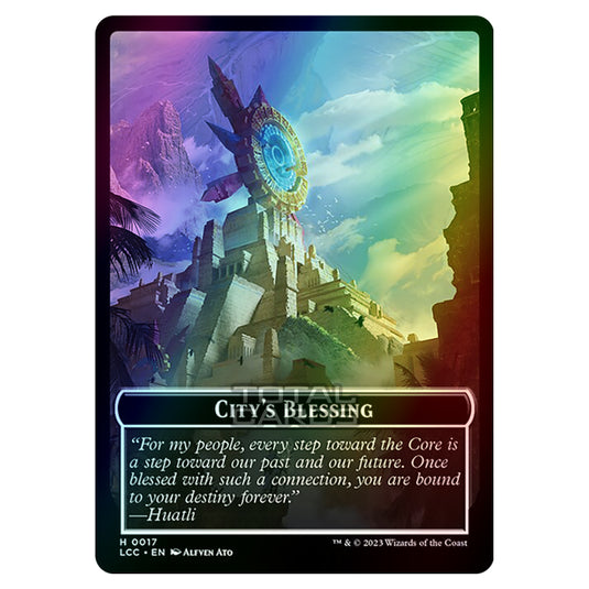 Magic The Gathering - The Lost Caverns of Ixalan - Commander Tokens - City's Blessing - 0017 (Foil)