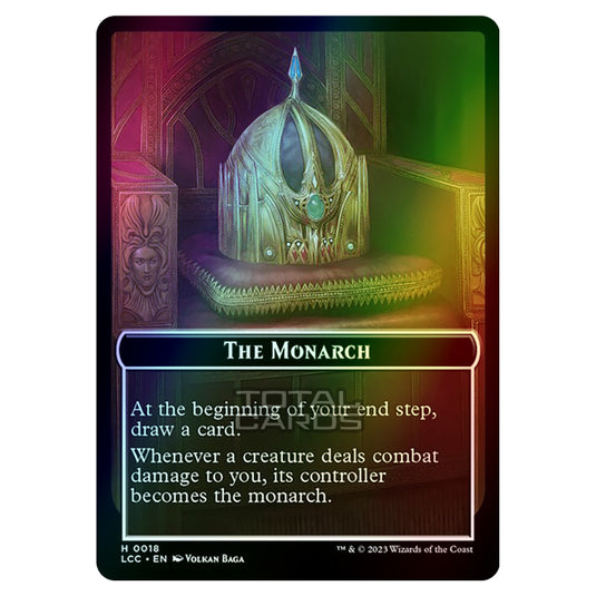 Magic The Gathering - The Lost Caverns of Ixalan - Commander Tokens - The Monarch - 0018 (Foil)