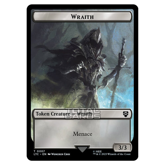 Magic The Gathering - Tales of Middle-earth Commander Tokens - Wraith - 0007