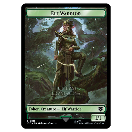 Magic The Gathering - Tales of Middle-earth Commander Tokens - Elf Warrior - 0011