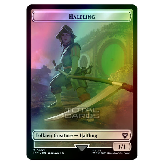 Magic The Gathering - Tales of Middle-earth Commander Tokens - Halfling - 0003 (Foil)