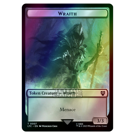 Magic The Gathering - Tales of Middle-earth Commander Tokens - Wraith - 0007 (Foil)