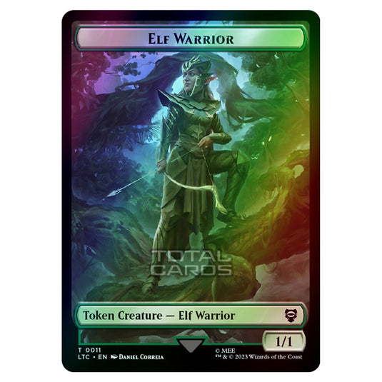 Magic The Gathering - Tales of Middle-earth Commander Tokens - Elf Warrior - 0011 (Foil)