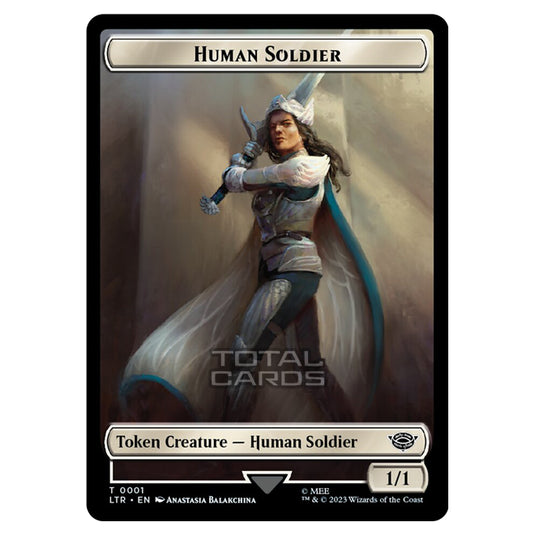 Magic The Gathering - Tales of Middle-earth Tokens - Human Soldier-  0001