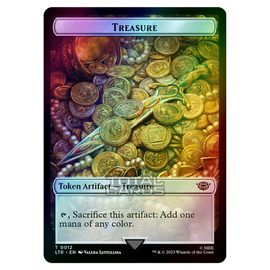 Magic The Gathering - Tales of Middle-earth Tokens - Treasure- 0012 (Foil)