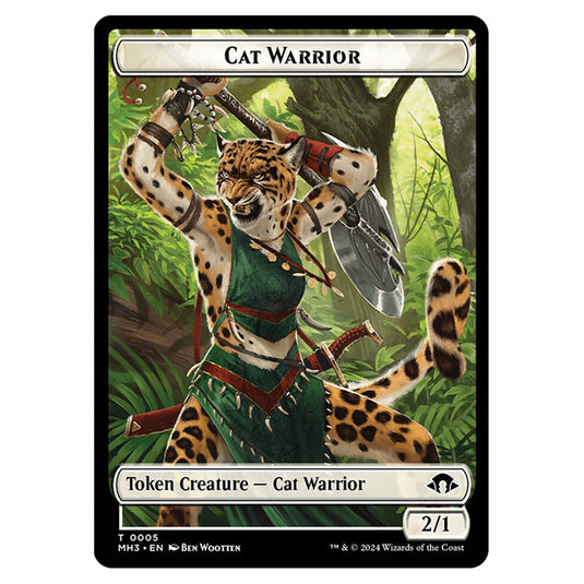 Magic The Gathering - Modern Horizons 3 Tokens - Cat Warrior - 0005