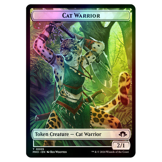 Magic The Gathering - Modern Horizons 3 Tokens - Cat Warrior - 0005 (Foil)