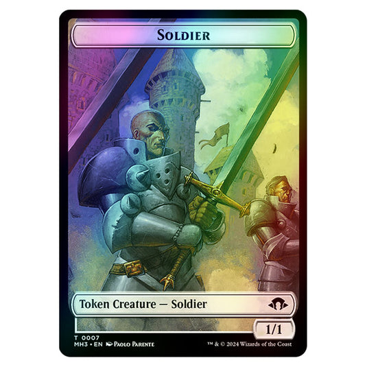 Magic The Gathering - Modern Horizons 3 Tokens - Soldier - 0007 (Foil)