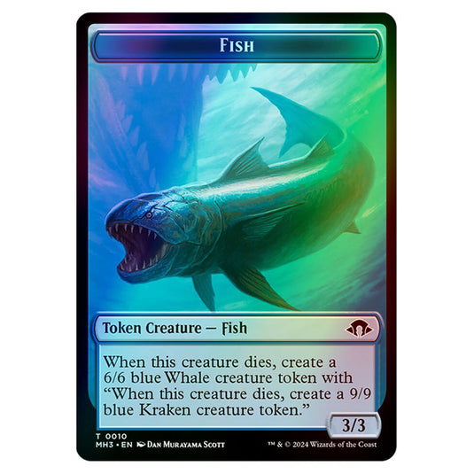 Magic The Gathering - Modern Horizons 3 Tokens - Fish - 0010 (Foil)