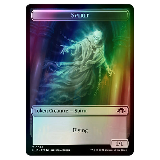 Magic The Gathering - Modern Horizons 3 Tokens - Spirit - 0028 (Foil)