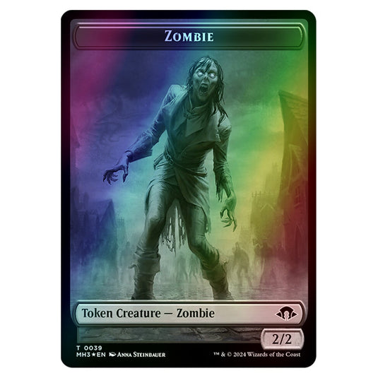 Magic The Gathering - Modern Horizons 3 Tokens - Zombie - 0039 (Foil)