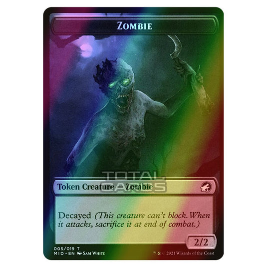 Magic The Gathering - Innistrad - Midnight Hunt - Zombie - 5/20 (Foil)