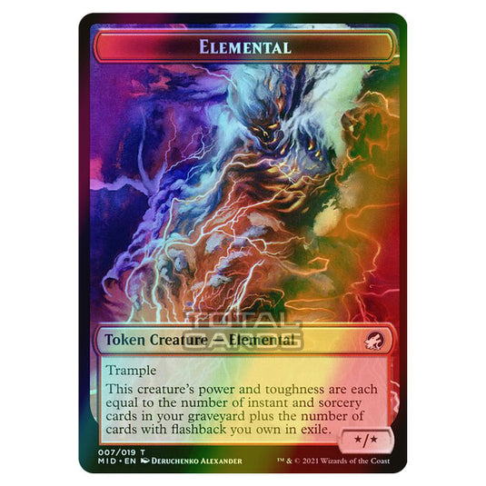 Magic The Gathering - Innistrad - Midnight Hunt - Elemental - 7/20 (Foil)