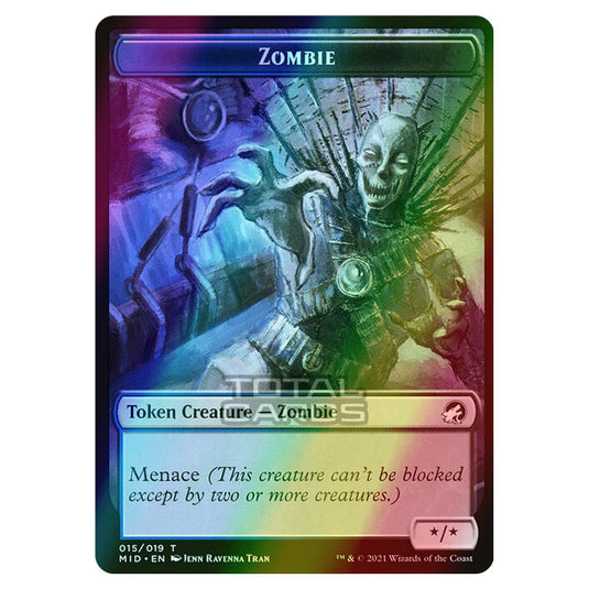 Magic The Gathering - Innistrad - Midnight Hunt - Zombie - 15/20 (Foil)