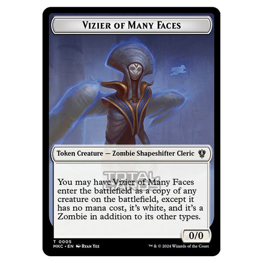 Magic The Gathering - Murders at Karlov Manor - Commander - Tokens - Vizier of Many Faces - 0005