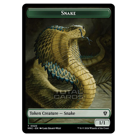 Magic The Gathering - Murders at Karlov Manor - Commander - Tokens - Snake - 0020