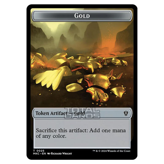 Magic The Gathering - Murders at Karlov Manor - Commander - Tokens - Gold - 0025