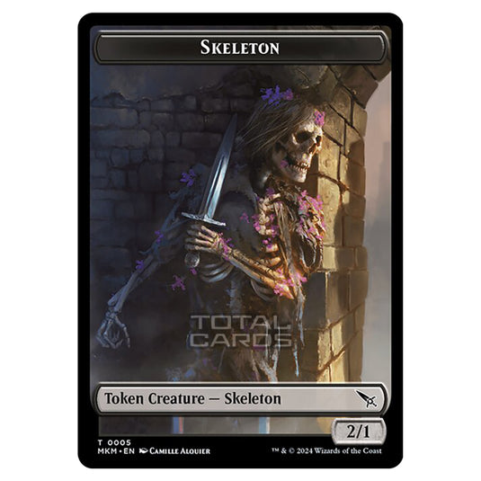 Magic The Gathering - Murders at Karlov Manor - Tokens - Skeleton - 0005