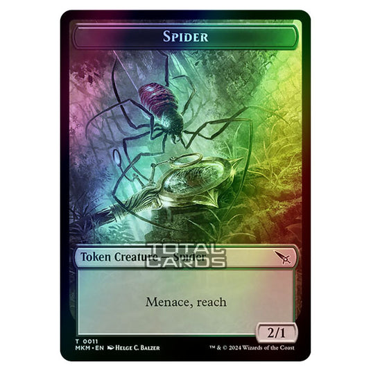 Magic The Gathering - Murders at Karlov Manor - Tokens - Spider - 0011 (Foil)