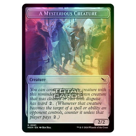 Magic The Gathering - Murders at Karlov Manor - Tokens - A Mysterious Creature - 0021 (Foil)