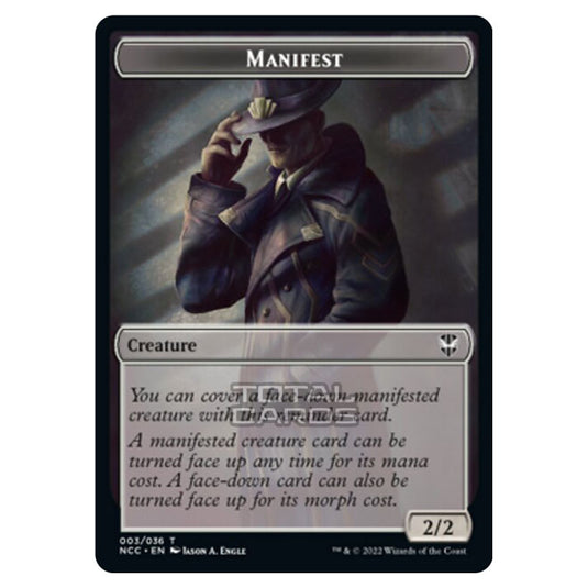 Magic The Gathering - Streets of New Capenna - Commander Tokens - Manifest - 3/36