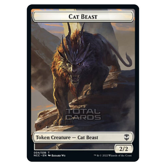 Magic The Gathering - Streets of New Capenna - Commander Tokens - Cat Beast - 4/36