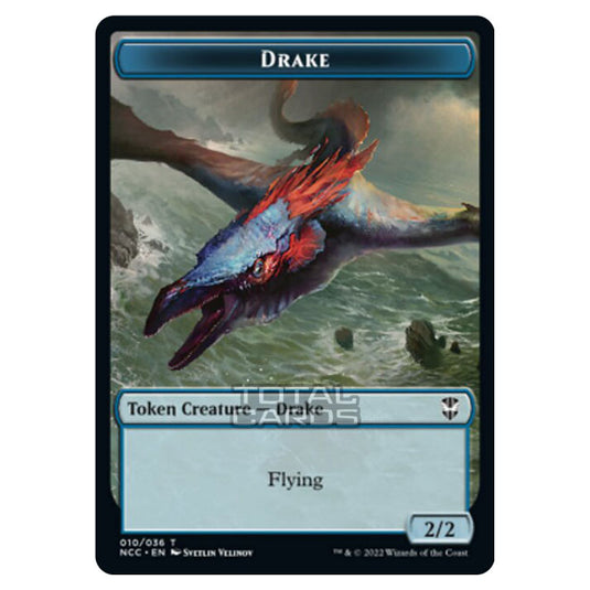 Magic The Gathering - Streets of New Capenna - Commander Tokens - Drake - 10/36