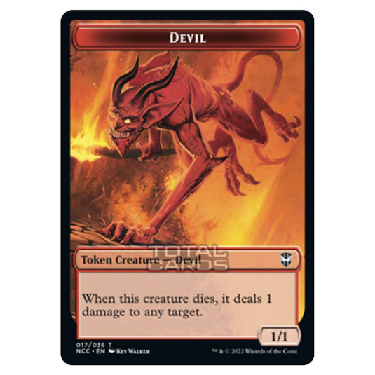 Magic The Gathering - Streets of New Capenna - Commander Tokens - Devil - 17/36