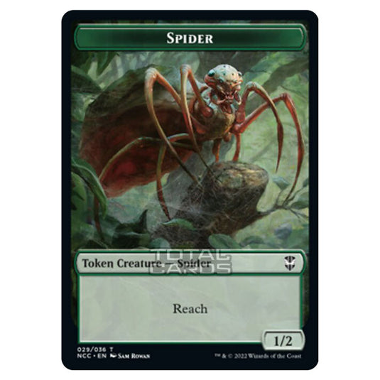 Magic The Gathering - Streets of New Capenna - Commander Tokens - Spider - 29/36