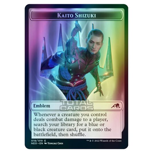 Magic The Gathering - Kamigawa - Neon Dynasty  - Kaito Shizuki Emblem - 18/19 (Foil)