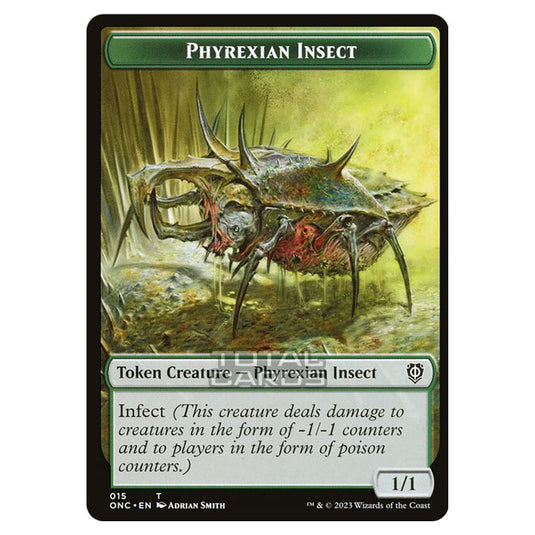 Magic The Gathering - Phyrexia - All Will Be One - Commander - Tokens - Phyrexian Insect - 15/23