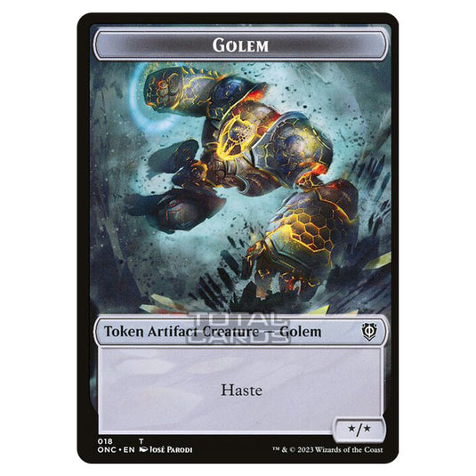 Magic The Gathering - Phyrexia - All Will Be One - Commander - Tokens - Golem - 18/23