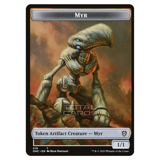 Magic The Gathering - Phyrexia - All Will Be One - Commander - Tokens - Myr - 19/23