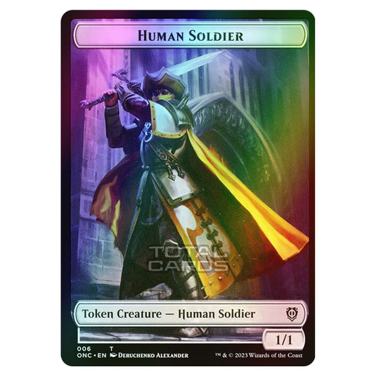 Magic The Gathering - Phyrexia - All Will Be One - Commander - Tokens - Human Soldier - 6/23 (Foil)