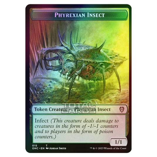 Magic The Gathering - Phyrexia - All Will Be One - Commander - Tokens - Phyrexian Insect - 15/23 (Foil)