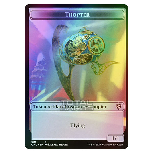 Magic The Gathering - Phyrexia - All Will Be One - Commander - Tokens - Thopter - 21/23 (Foil)