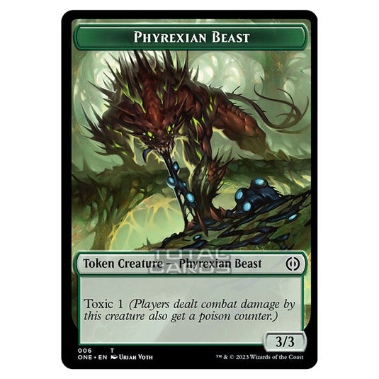 Magic The Gathering - Phyrexia - All Will Be One - Tokens - Phyrexian Beast - 6/14