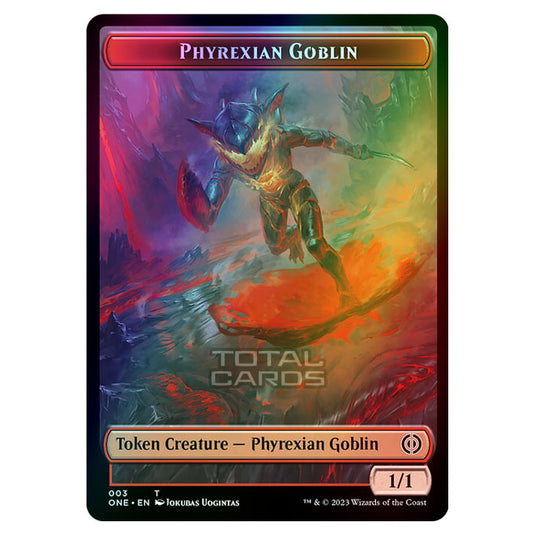 Magic The Gathering - Phyrexia - All Will Be One - Tokens - Phyrexian Goblin - 3/14 (Foil)