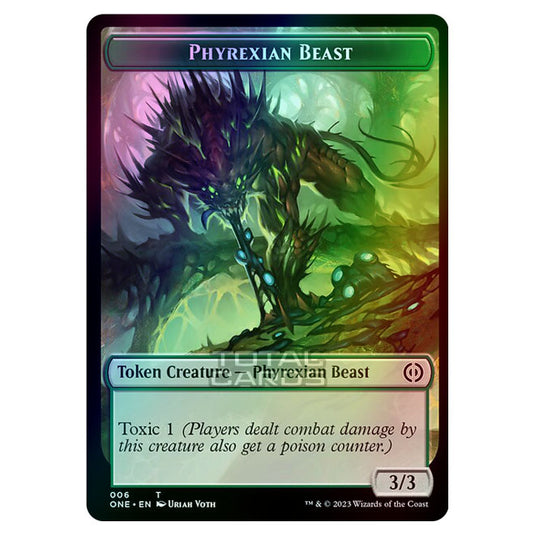 Magic The Gathering - Phyrexia - All Will Be One - Tokens - Phyrexian Beast - 6/14 (Foil)