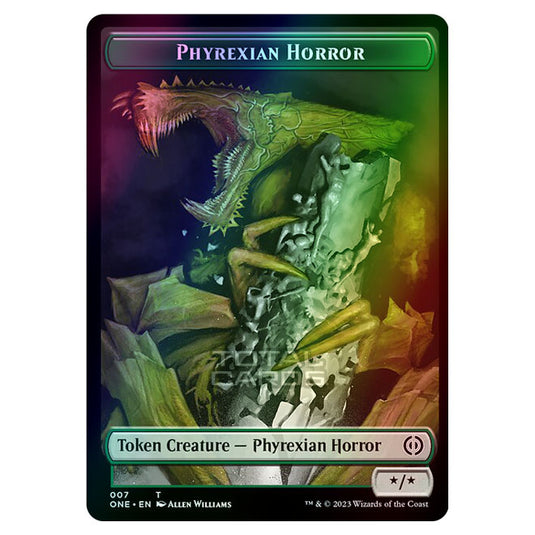 Magic The Gathering - Phyrexia - All Will Be One - Tokens - Phyrexian Horror - 7/14 (Foil)