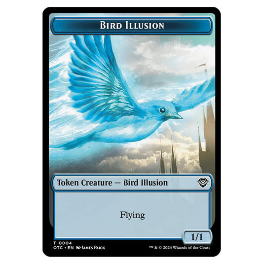 Magic The Gathering - Outlaws of Thunder Junction - Commander Tokens - Bird Illusion - 0004