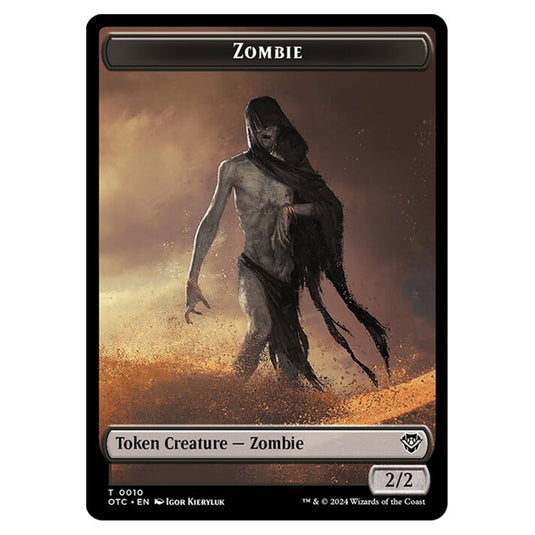 Magic The Gathering - Outlaws of Thunder Junction - Commander Tokens - Zombie - 0010